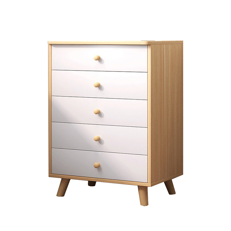 Modern Rectangle Accent Cabinet Wood Knobs Cabinet with Drawer