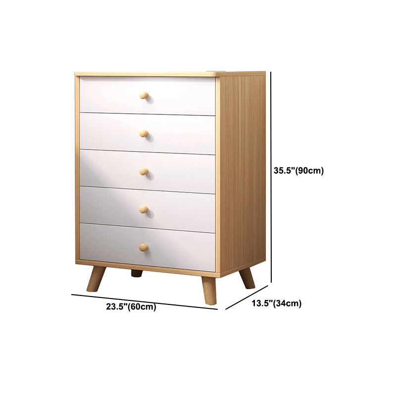 Modern Rectangle Accent Cabinet Wood Knobs Cabinet with Drawer