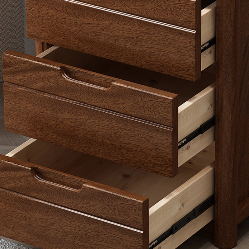 Modern Rectangle Side Cabinet Soft Close Drawers Wood Storage Cabinet