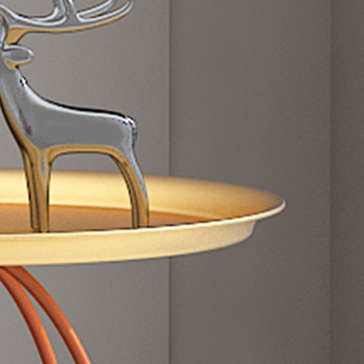 Mid-Century Modern Pedestal Coffee Table Iron Coffee Cocktail Table for Home