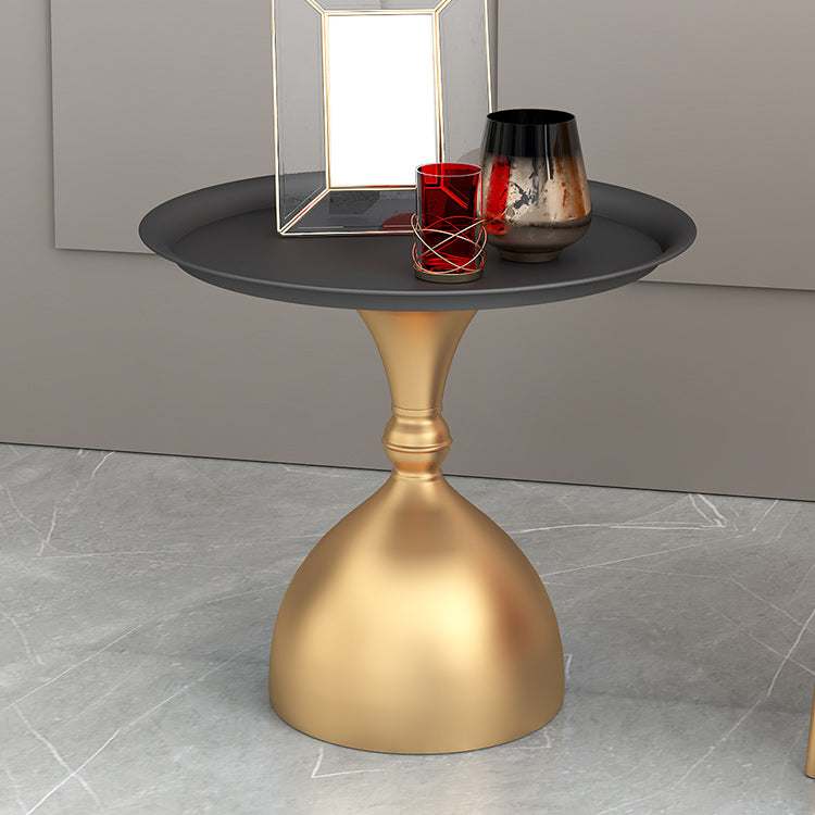 Mid-Century Modern Iron Coffee Cocktail Table Pedestal Cocktail Table for Living Room