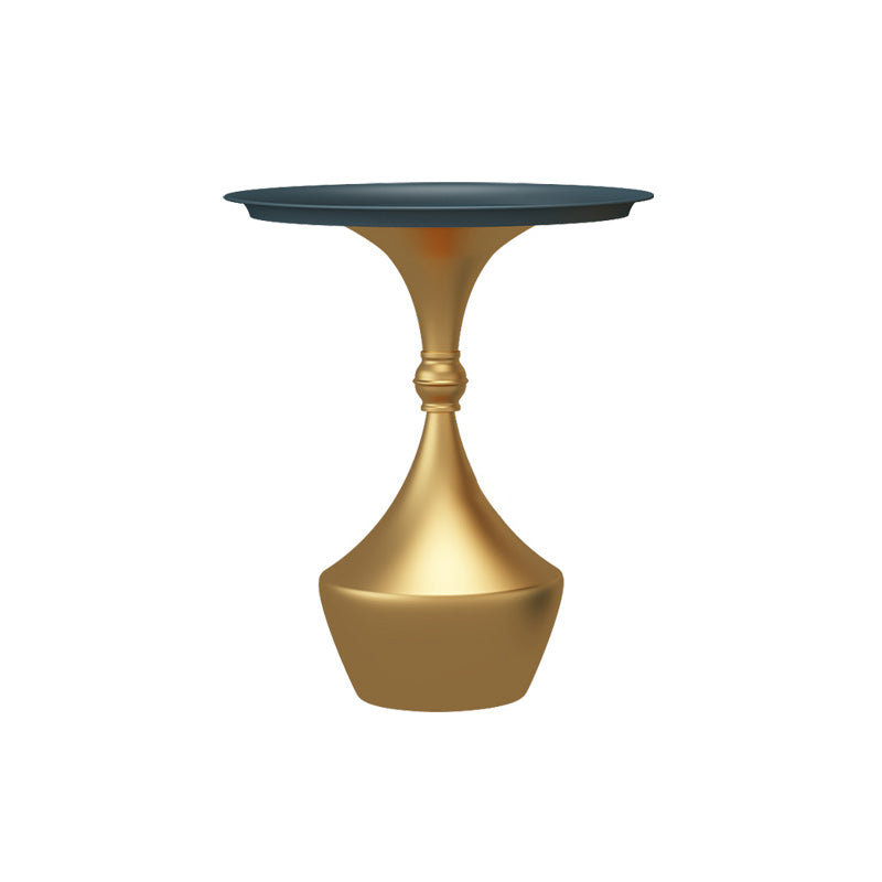 Mid-Century Modern Iron Coffee Cocktail Table Pedestal Cocktail Table for Living Room