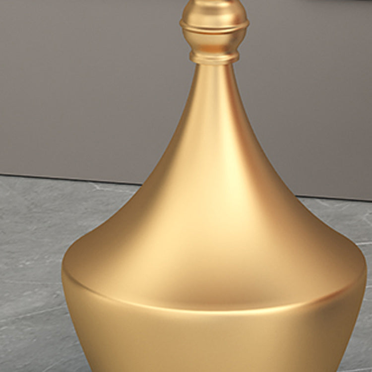 Mid-Century Modern Iron Coffee Cocktail Table Pedestal Cocktail Table for Living Room