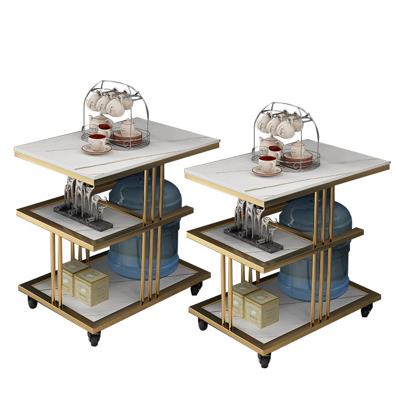 24.41" Tall Contemporary Style Side End Table Storage End Table