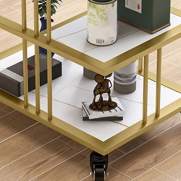24.41" Tall Contemporary Style Side End Table Storage End Table