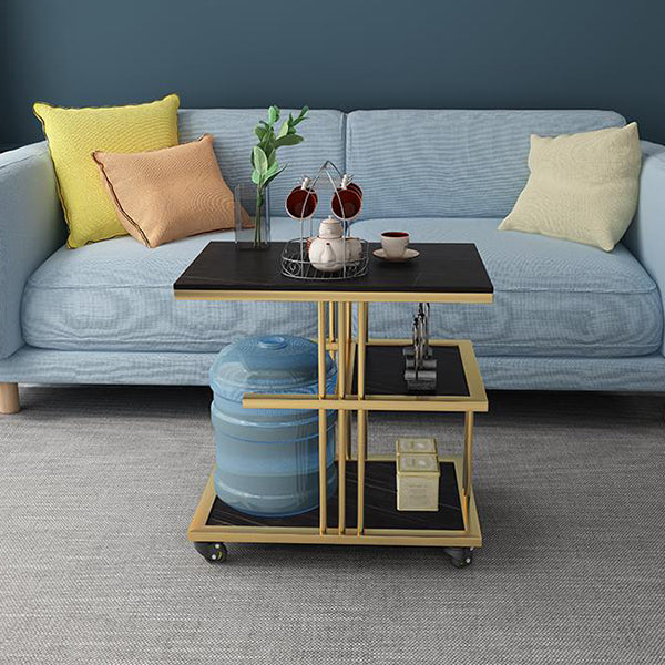 24.41" Tall Contemporary Style Side End Table Storage End Table