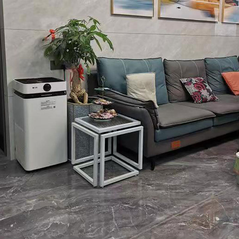 17.72" Tall Contemporary Style Side End Table Metal Frame Sofa Side Accent Table