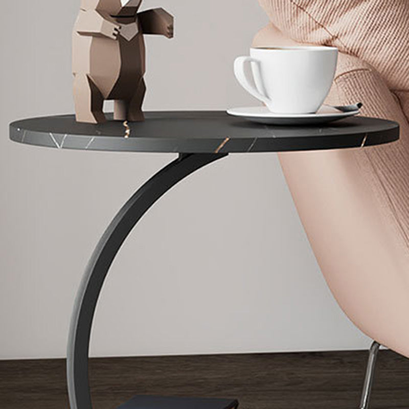 Abstract Round End Table Minimalist Side End Table for Living Room