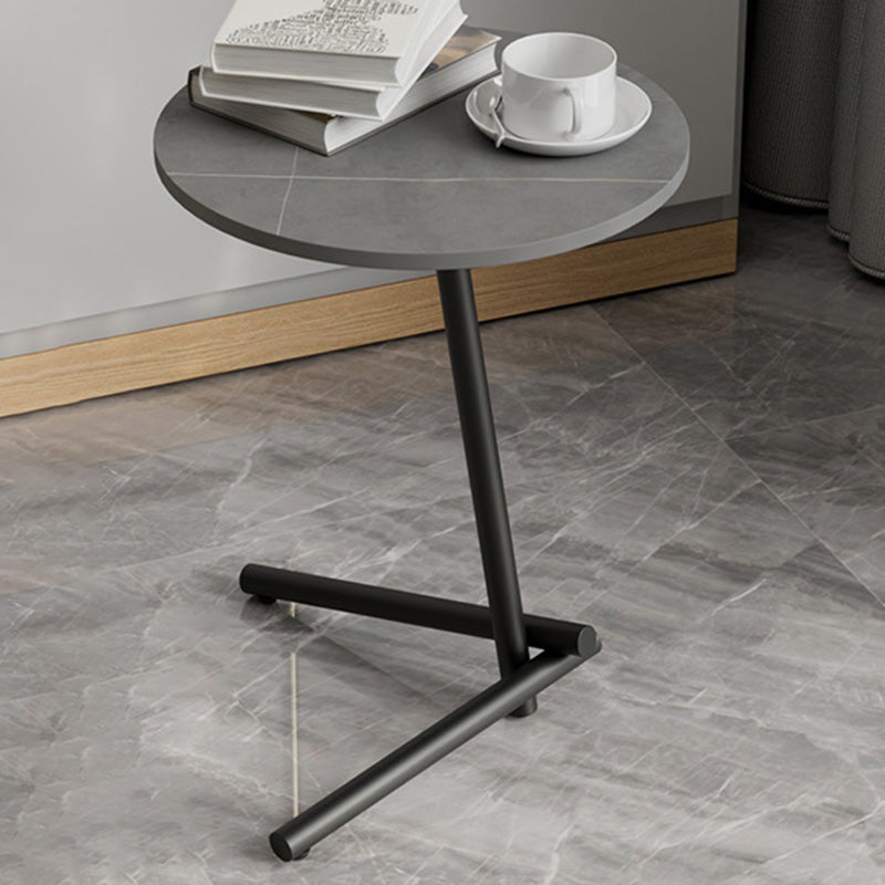 Pedestal Round End Table Minimalist Side End Table for Living Room
