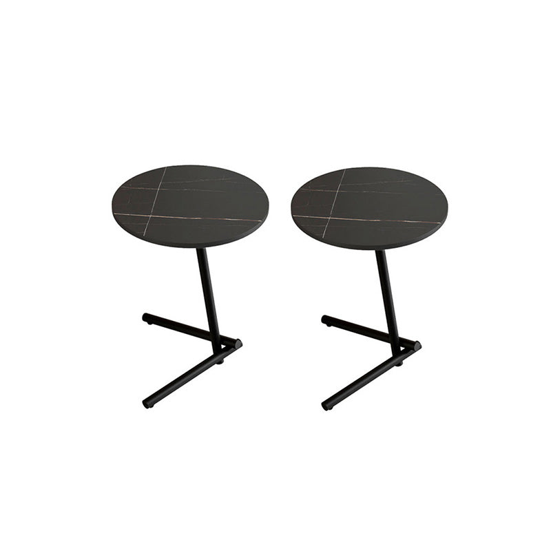 Pedestal Round End Table Minimalist Side End Table for Living Room