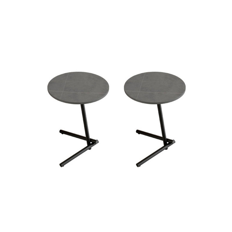 Pedestal Round End Table Minimalist Side End Table for Living Room
