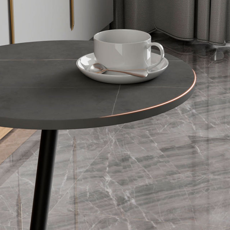 Pedestal Round End Table Minimalist Side End Table for Living Room
