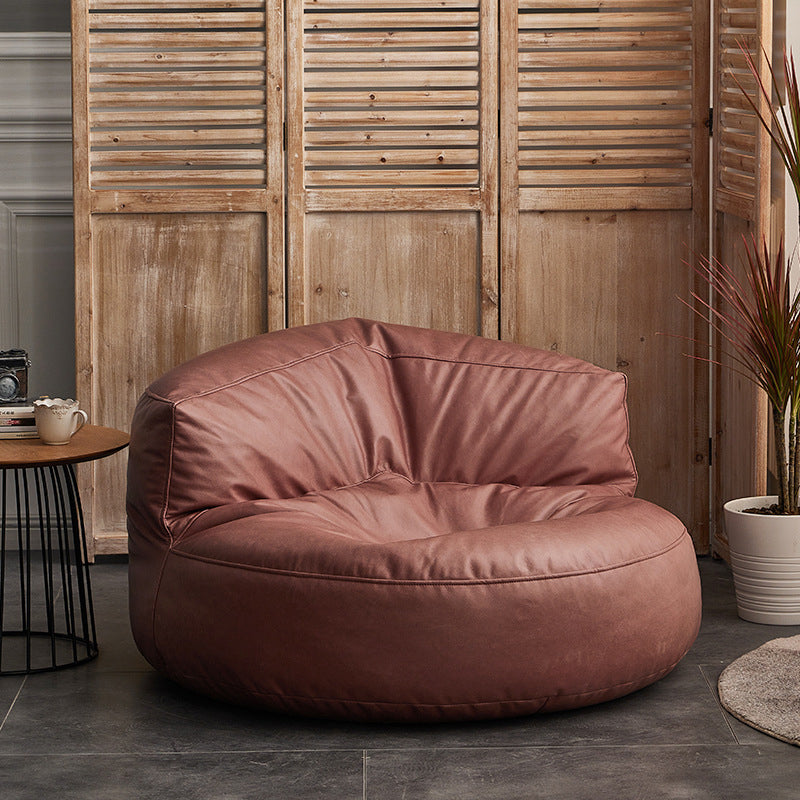 Nordic Bonded Leather Armless Tight Back EPP Filled Aceent Chair