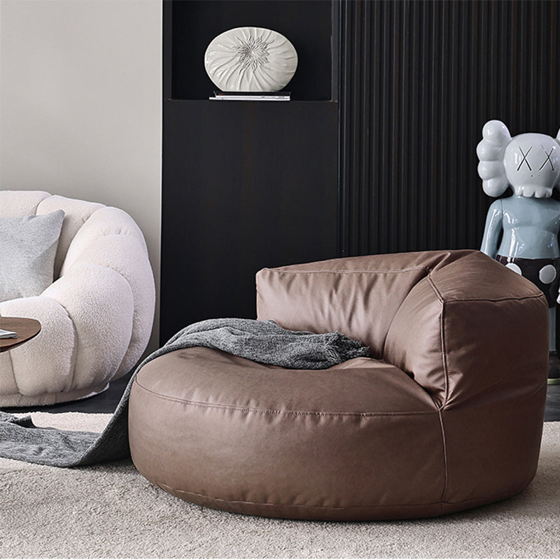Nordic Bonded Leather Armless Tight Back EPP Filled Aceent Chair