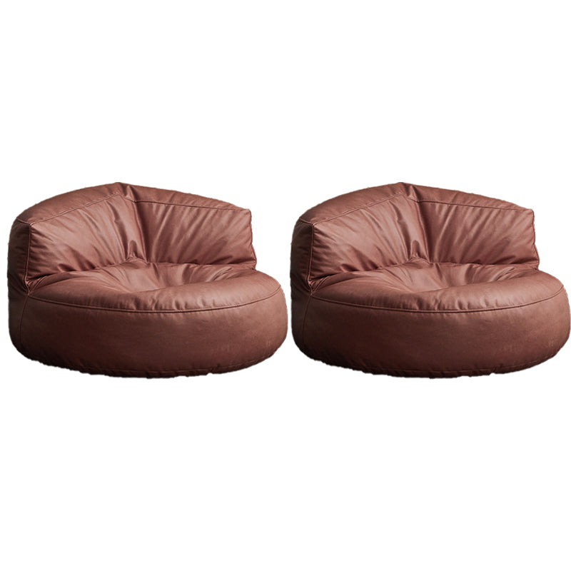 Nordic Bonded Leather Armless Tight Back EPP Filled Aceent Chair