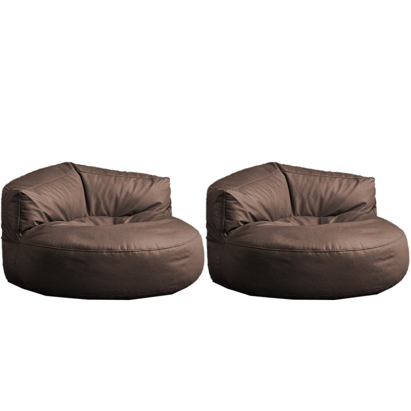 Nordic Bonded Leather Armless Tight Back EPP Filled Aceent Chair