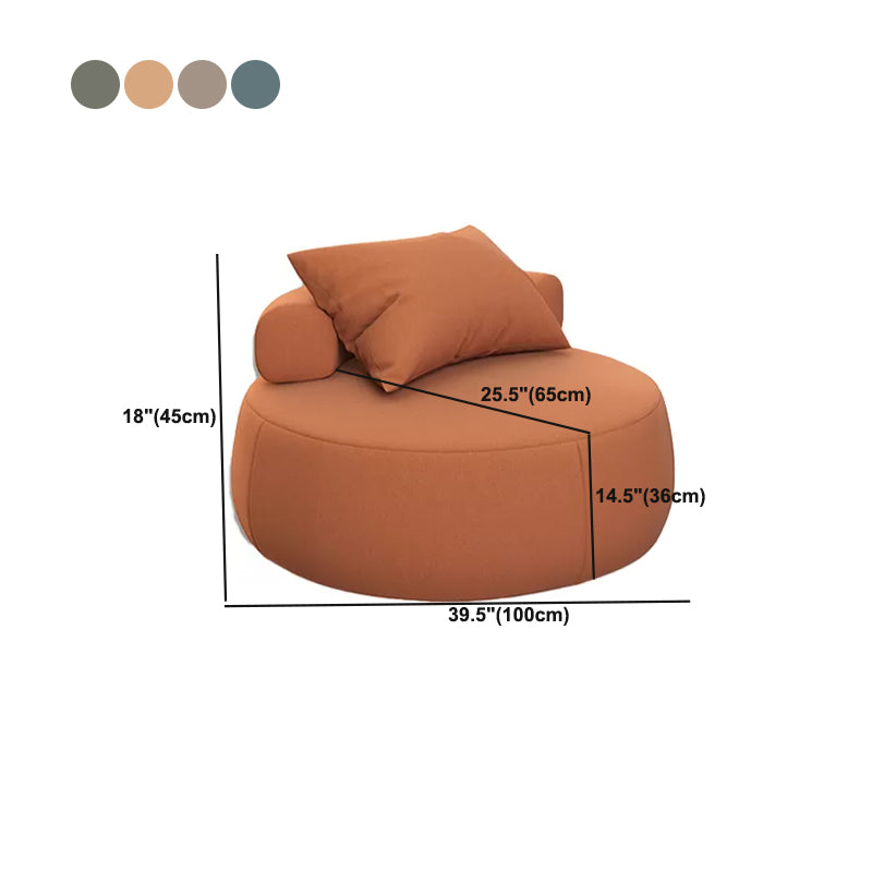 Nordic with Pillow Bonded Leather Armless Pillow Back Parsons Chair