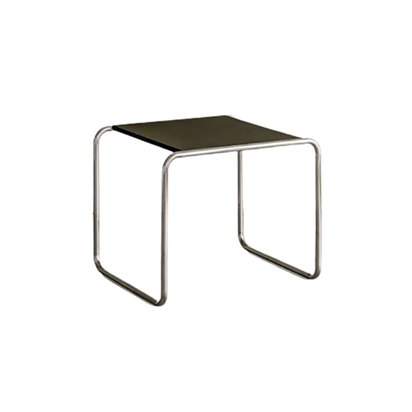 Contemporary Coffee Table with Wooden Top and Steel Sled Base