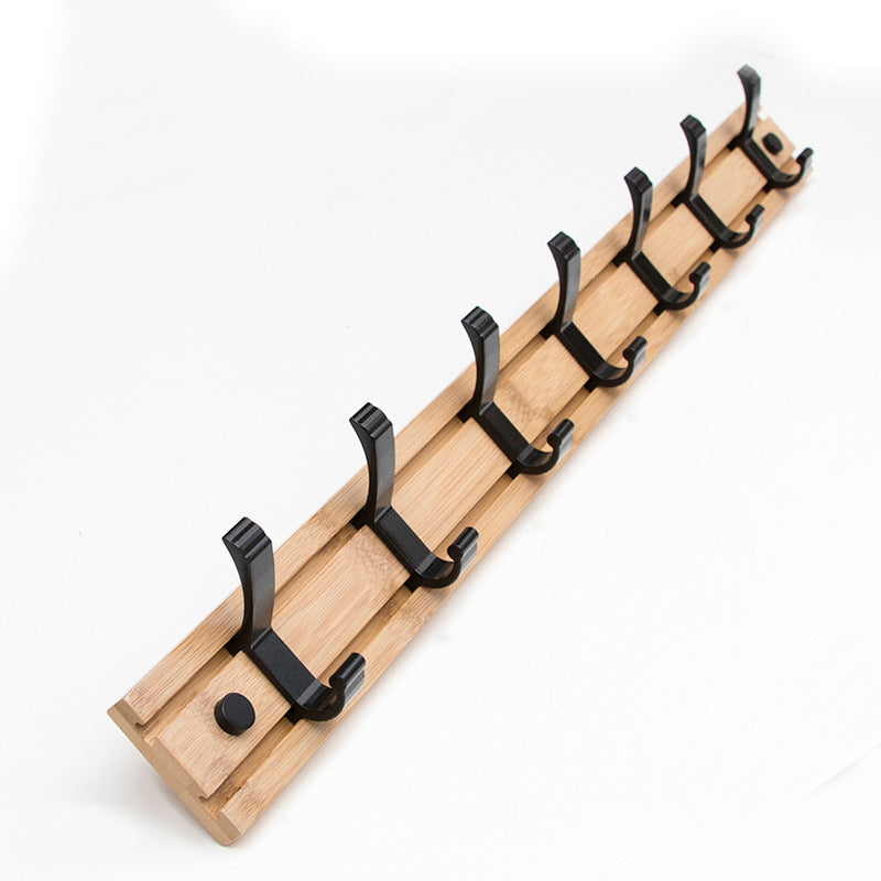 Modern Coat Rack Wall-Mounted with Hooks and Backed Wood Frame Entryway Kit