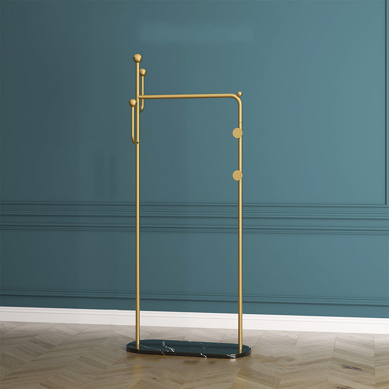 Modern Coat Hanger Metal Included 4 Hooks Entryway Kit with Storage Shelving