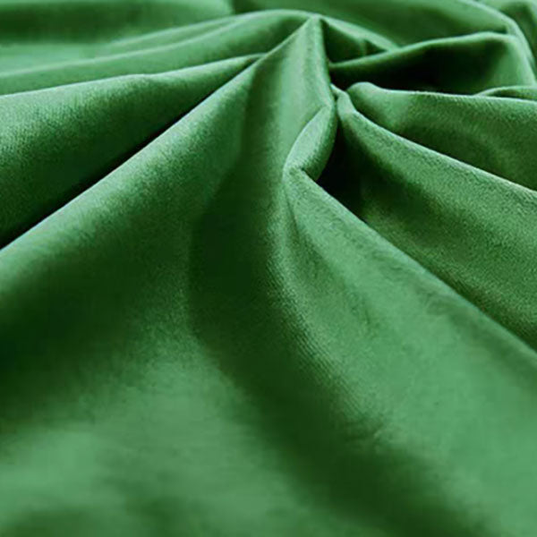 Modern Pouf Ottoman Velvet Upholstered Tear Resistant Round Ottoman with Chair Legs