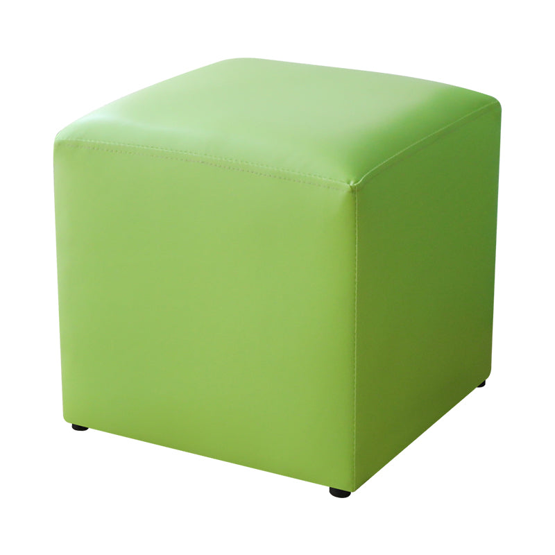 Modern Pure Color Cube Sqaure Faux Leather Cube for Living Room