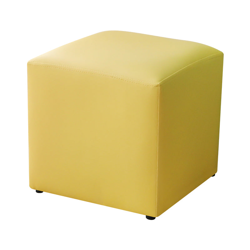 Modern Pure Color Cube Sqaure Faux Leather Cube for Living Room
