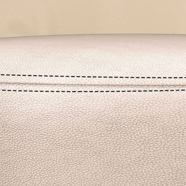 Solid Color Pouf Fabric Round Scratch Resistant Contemporary Pouf Ottoman