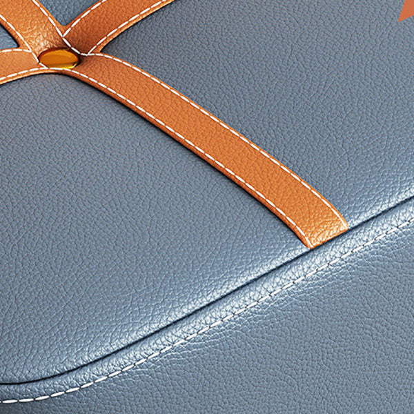 Faux Leather Modern Standard Striped Suqare Cube for Drawing Room