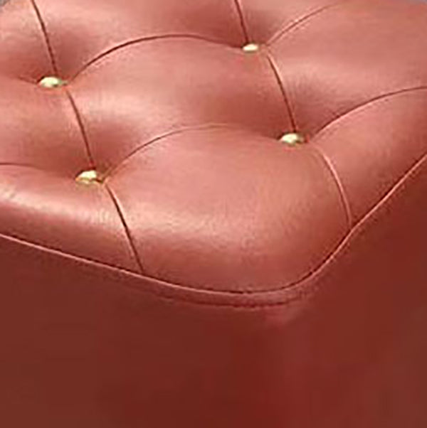 Modern Cotton Pouf Ottoman Plain Square Tufted Water Resistant Chair Pouf