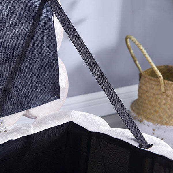 Glam Plain Storage Pouf Plain Velvet Tufted with Storage Rectangle Couch Ottoman