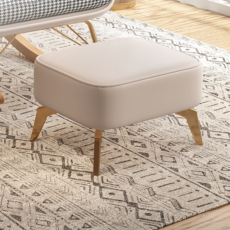 Upholstered and Metal Rocker Glam with Padded Seat Rocking Chair Slipcovered