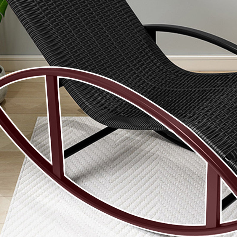 Wicker Spindle Rocking Chair Contemporary Outdoor Rocker Chair