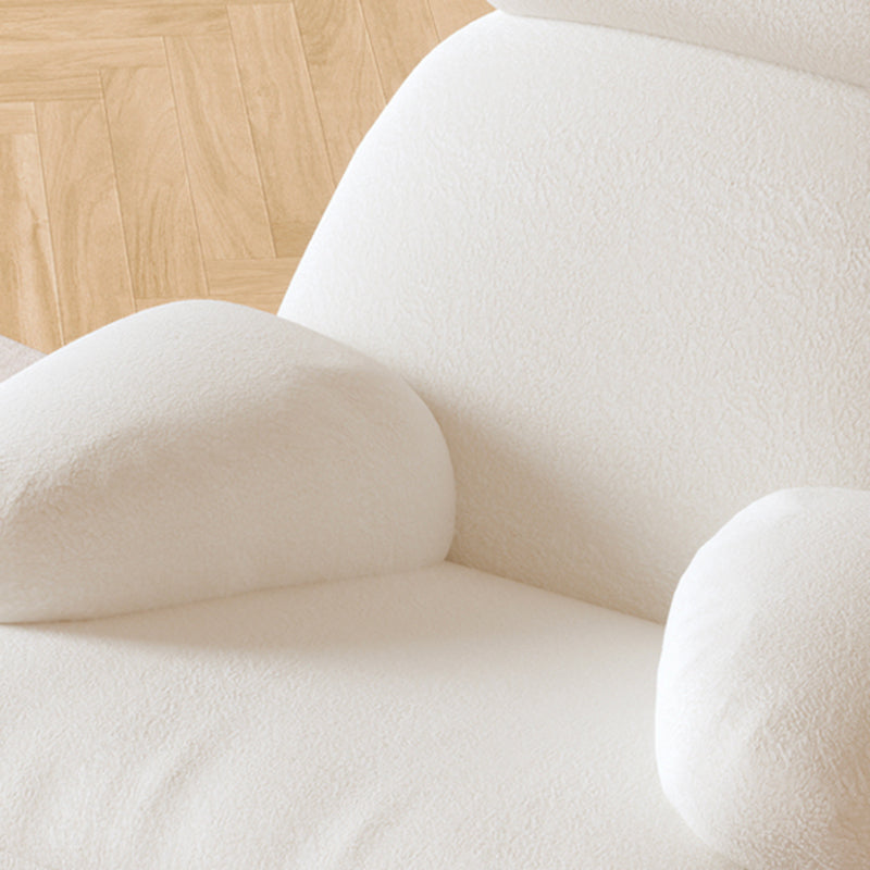 Upholstered Glam Rocker Ergonomic with Padded Seat Rocking Chair 37.8" x 37.8" x 33.5"