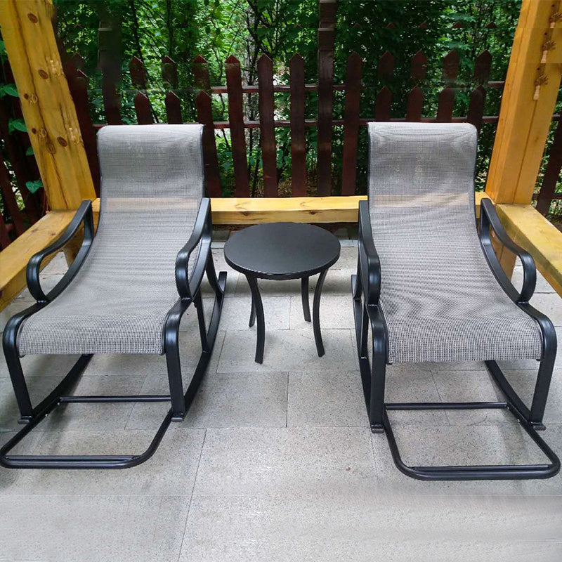 Contemporary High Back Rocking Chair Reclining Rocker Chair 26.8" x 59" x 39"