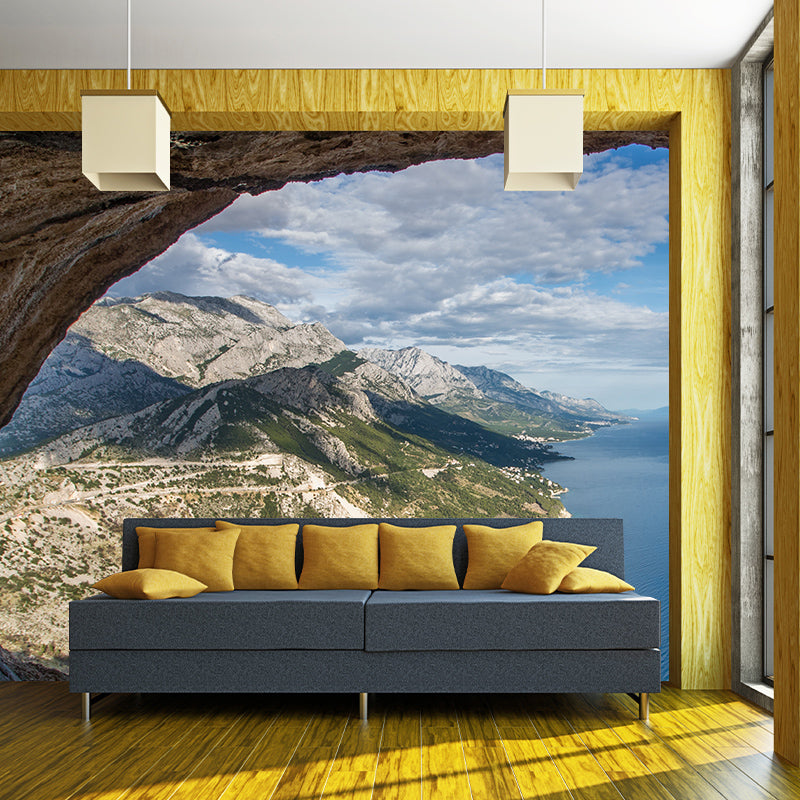 Photography Landscapes Mountain Modern Living Room Mildew Resistant Wall Mural