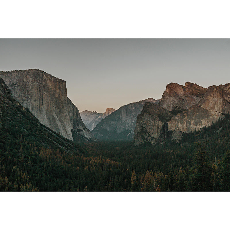 Mountain Photography Wall Mural Contemporary Moisture Resistant Wall Mural
