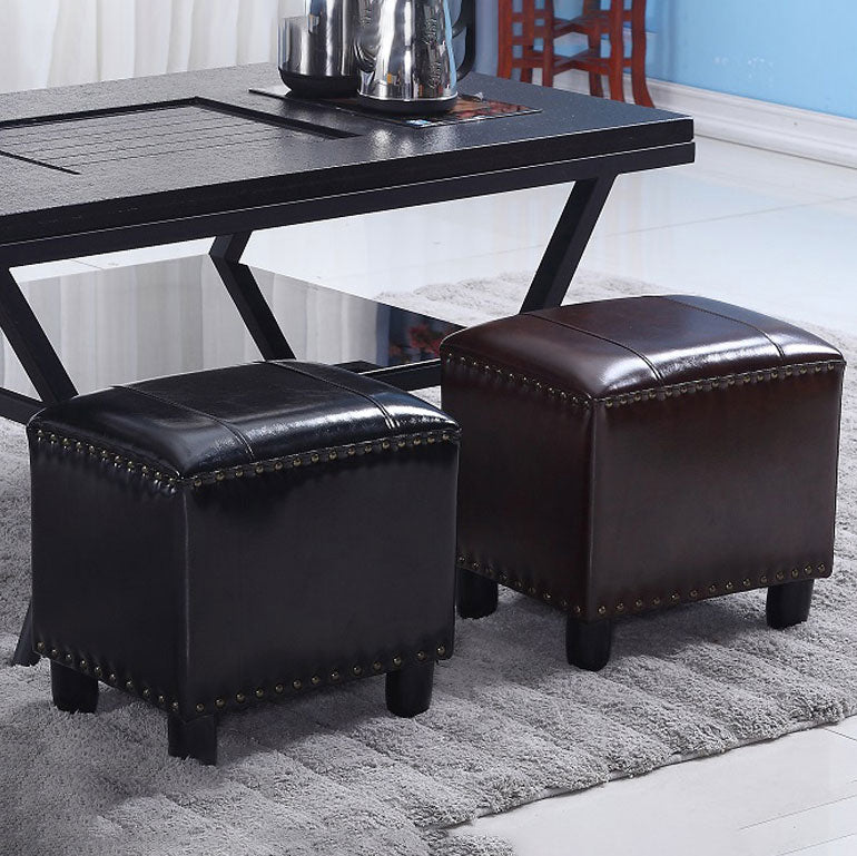 Modern Leather Standard Rectangle Nail Decoration Indoor Standard