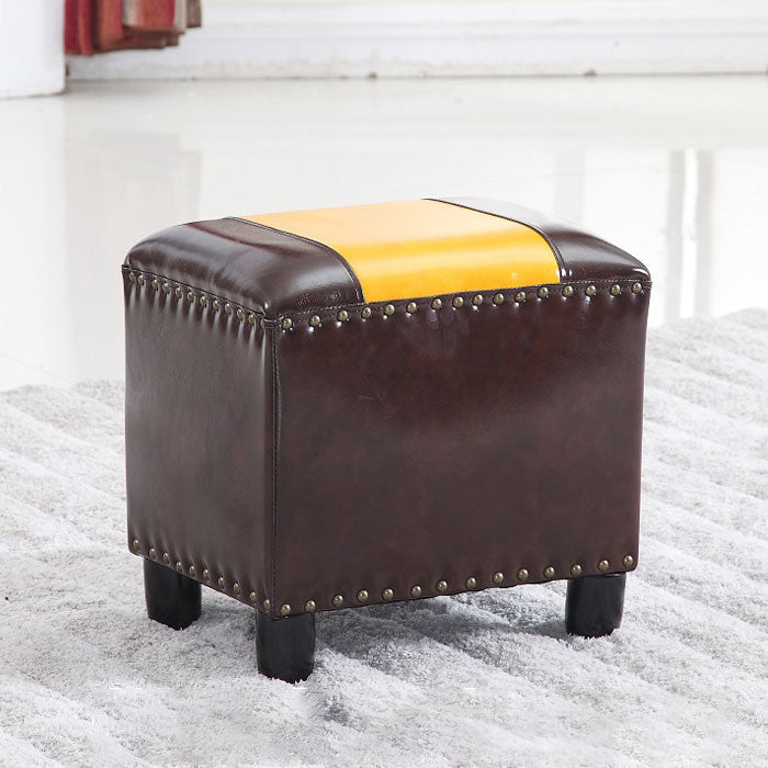 Modern Leather Standard Rectangle Nail Decoration Indoor Standard