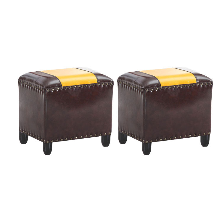 Modern Leather Standard Rectangle Nail Decoration Indoor Standard