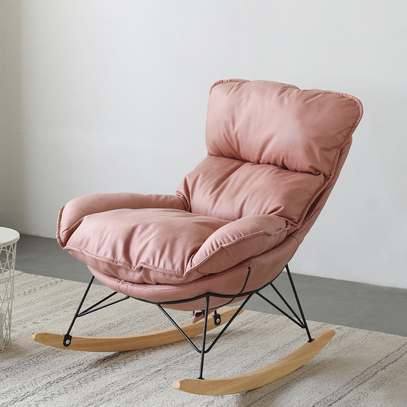 Contemporary Rocker Chair 93" H Rocking Chair with Padded Seat