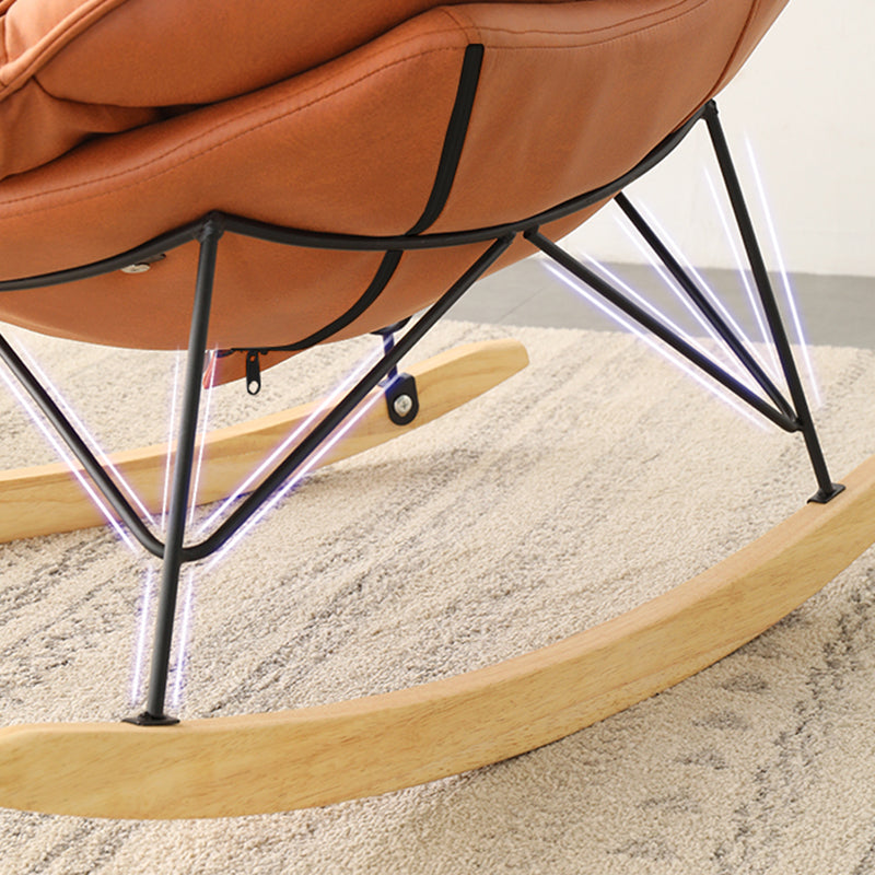 Contemporary Rocker Chair 93" H Rocking Chair with Padded Seat