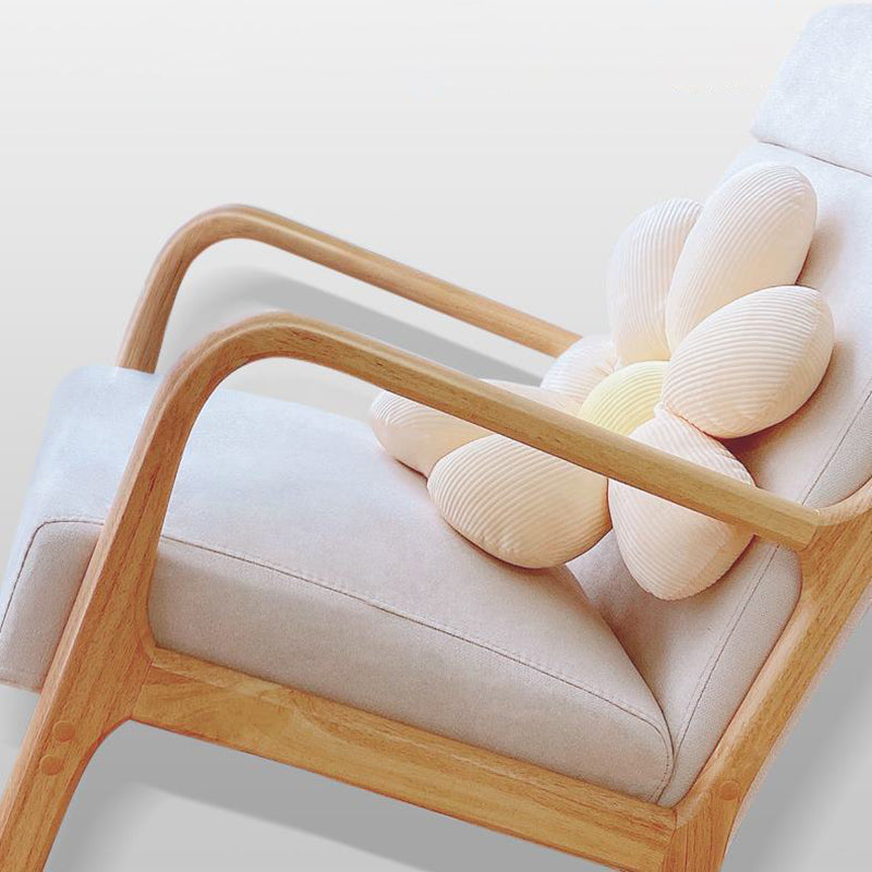 Modern Rocker Chair Upholstered With Gray Frame Glider for Living Room