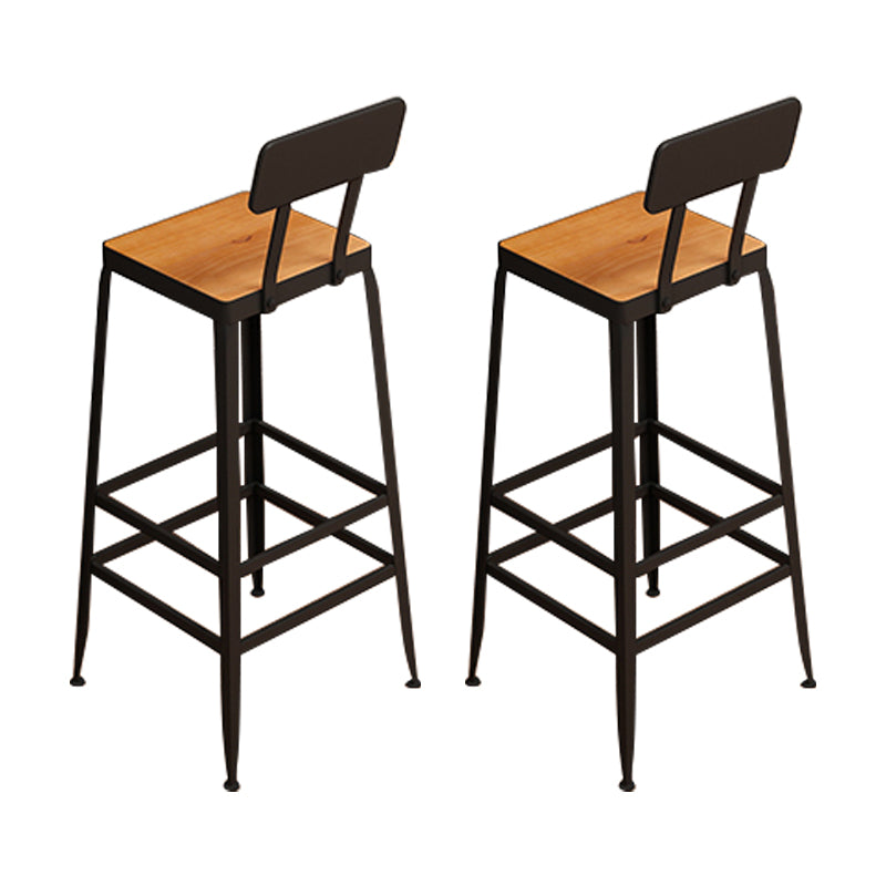 Industrial 1/2/5 Pieces Solid Wood Bar Table Set Fixed Counter Set