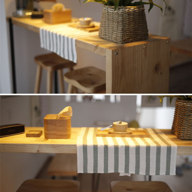 1/2/3 Pieces Modern Rectangular Pub Table Set Wooden Counter Table with Backless Stools