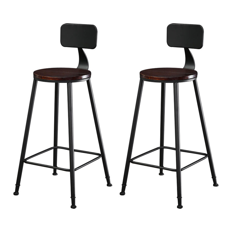 Indoor Glam Pub Set Natural 1/2/3 Pieces Wood and Metal Pub Table Set with Storage