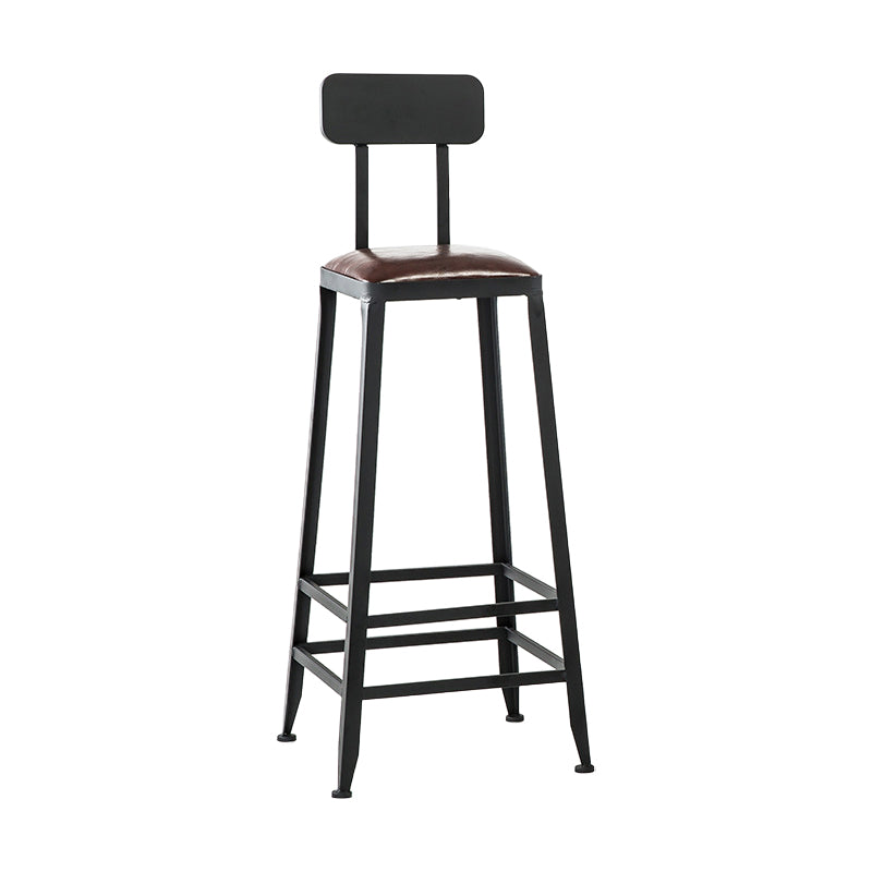 Industrial Rectangular Bar Pub Table Set 1/5 Pcs Solid Wood Top Bar Table with Iron Stools