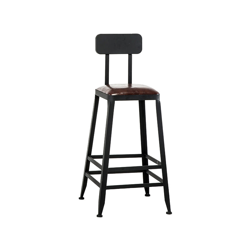 Industrial Rectangular Bar Pub Table Set 1/5 Pcs Solid Wood Top Bar Table with Iron Stools