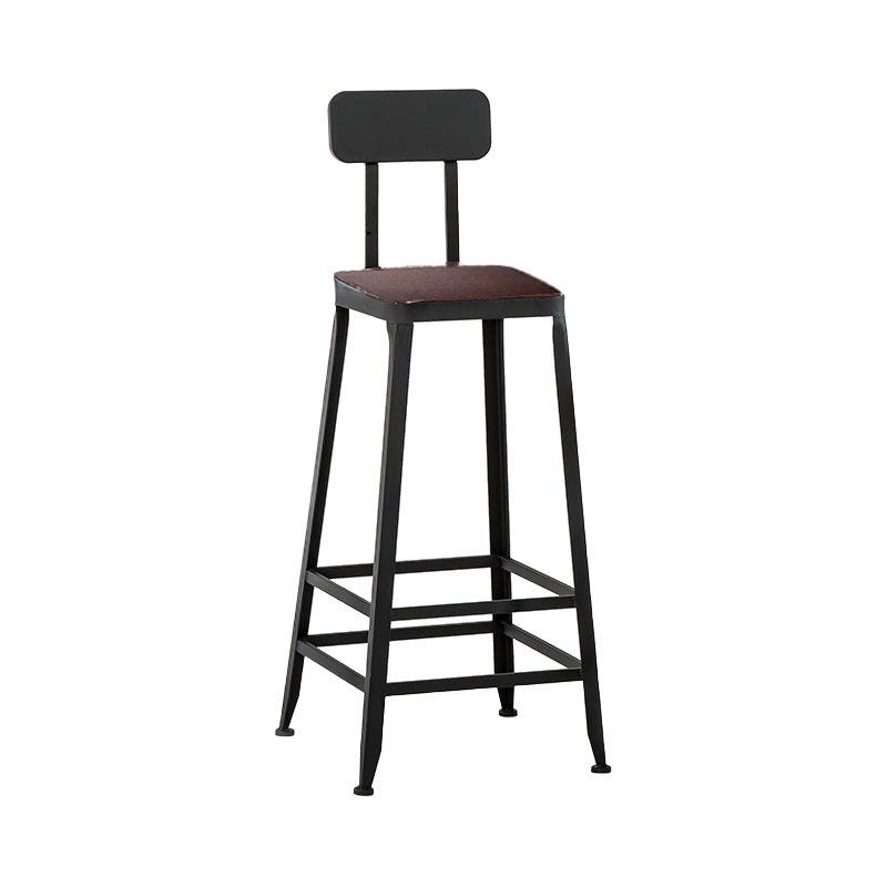 Industrial Rectangular Bar Pub Table Set 1/5 Pcs Solid Wood Top Bar Table with Iron Stools