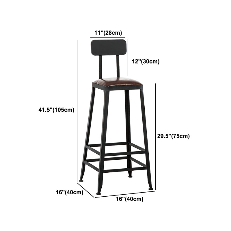 Industrial Rectangular Bar Pub Table Set 1/5 Pcs Solid Wood Top Bar Table with Iron Stools